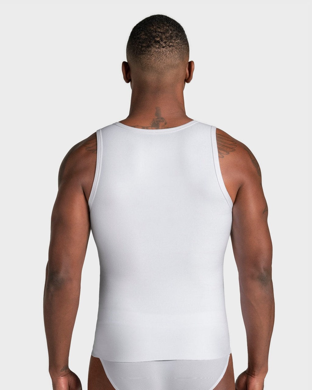 3-Pack of Stretch Cotton Moderate Compression Shaper Tanks with Mesh Cutouts