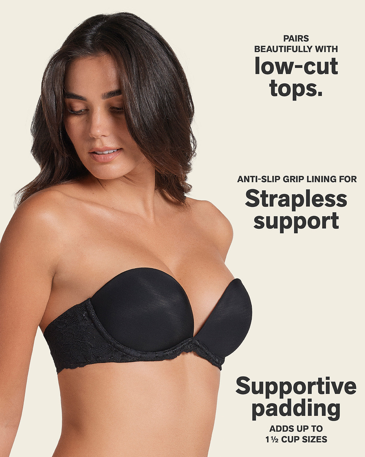 The 3D Bra: Triple Push-Up Plunge Bra