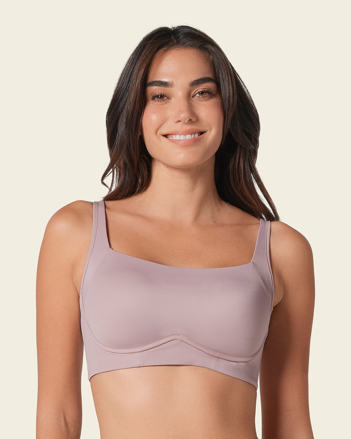 Everyday Bra + Stripe Undetectable Shaper Panty in Rosewood