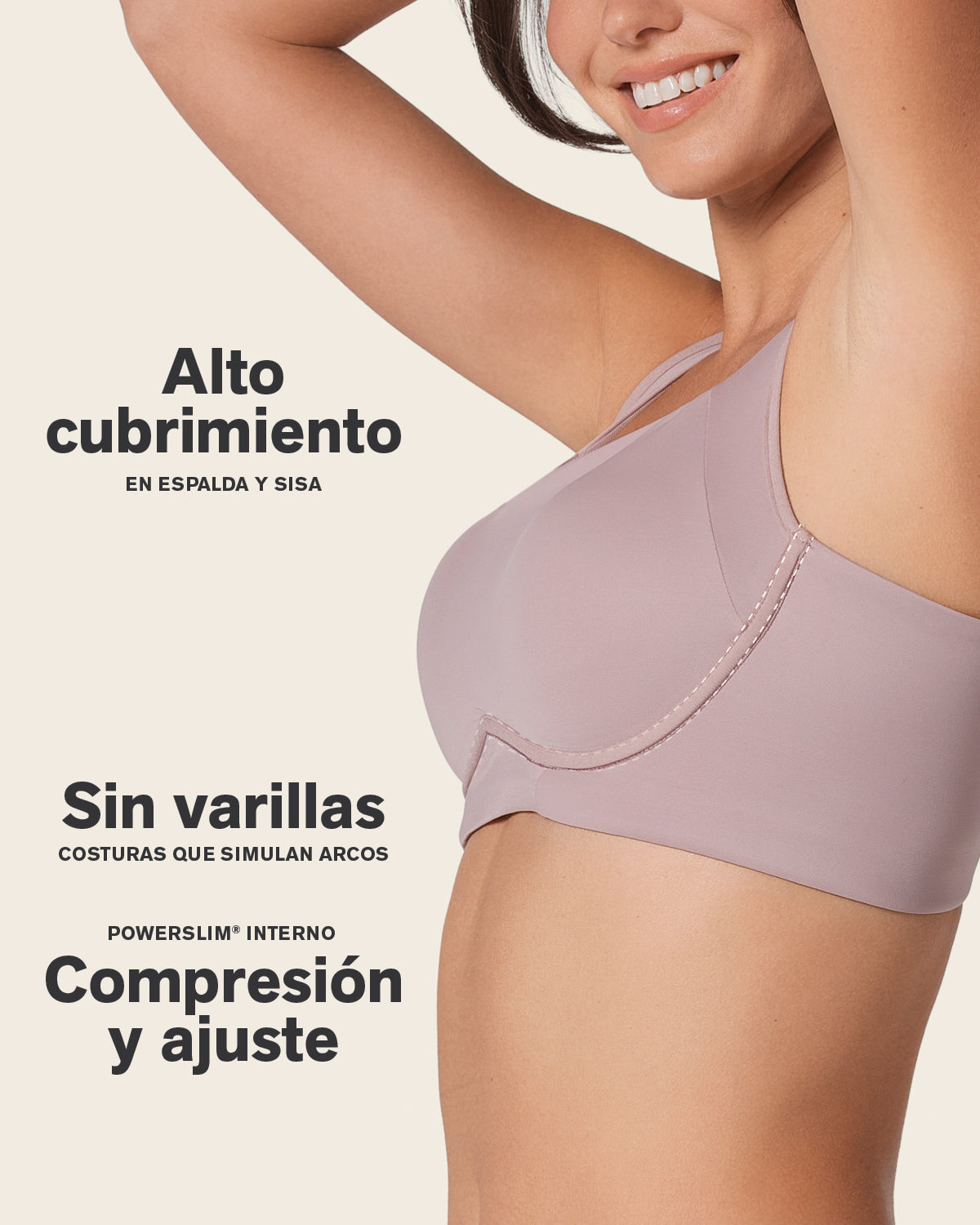 Everyday Bra + Stripe Undetectable Shaper Panty in Rosewood