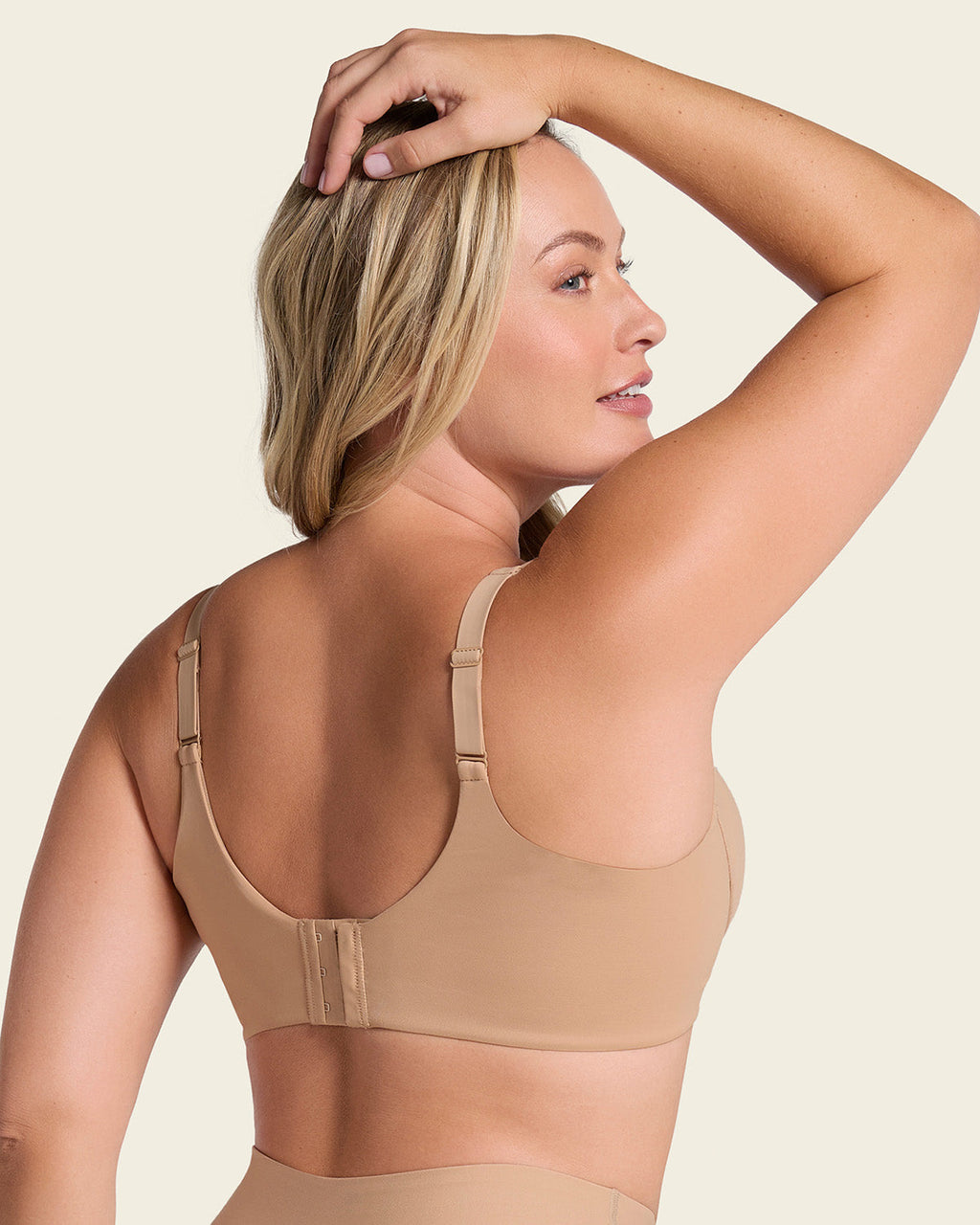 Everyday Bra + Stripe Undetectable Shaper Panty in Golden Beige