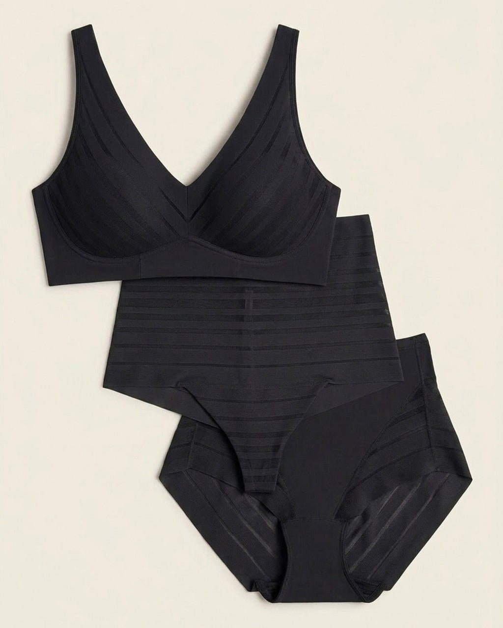 Daily Bra & Undetectable Essentials 3-Pack in Black