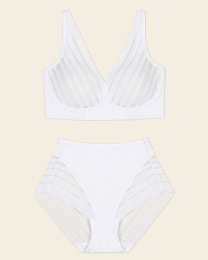 Daily Bra & Stripe Undetectable in White