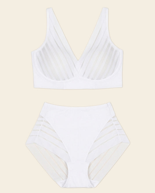 Daily Bra & Stripe Undetectable in White