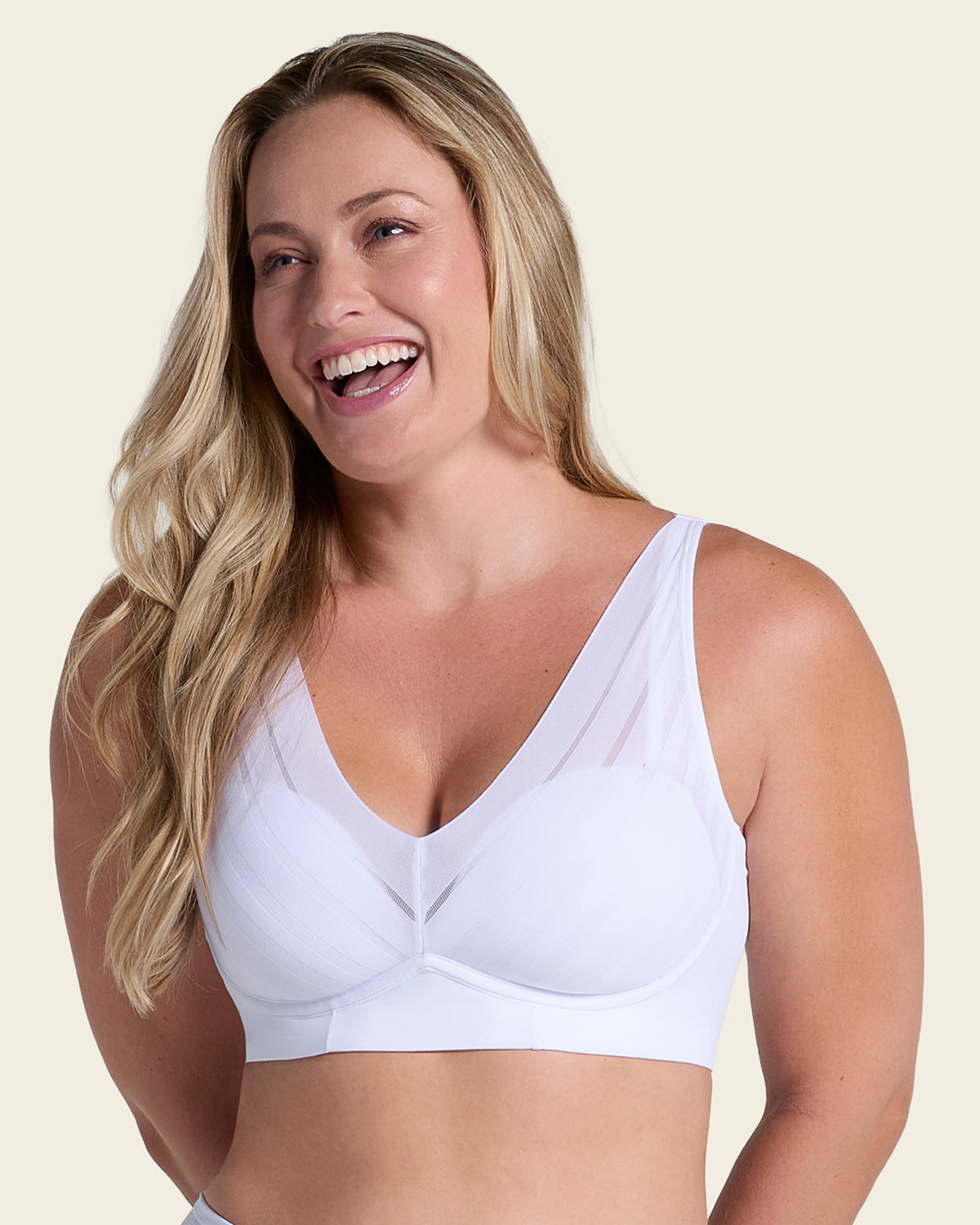 Daily Bra & Stripe Undetectable in White