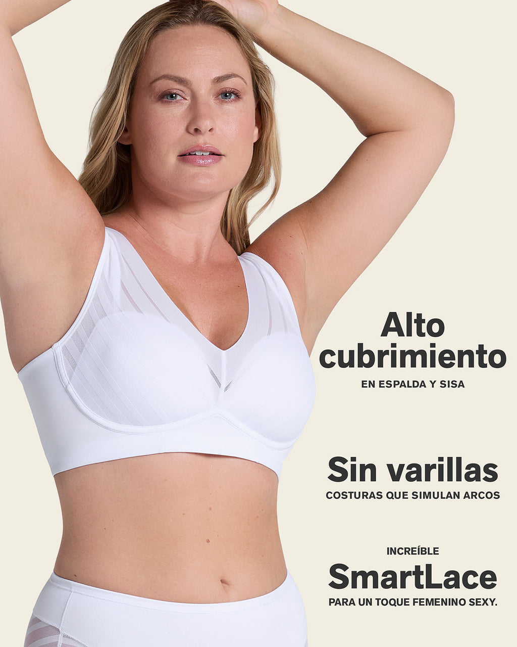Daily Bra & Stripe Undetectable in White