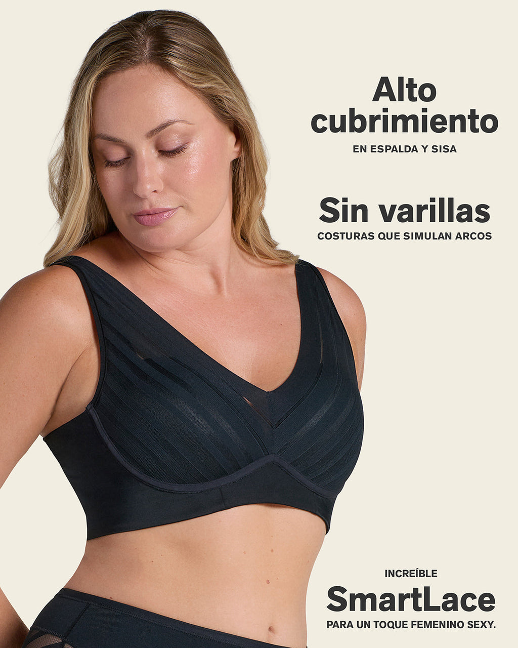 Daily Bra & Stripe Undetectable in Black