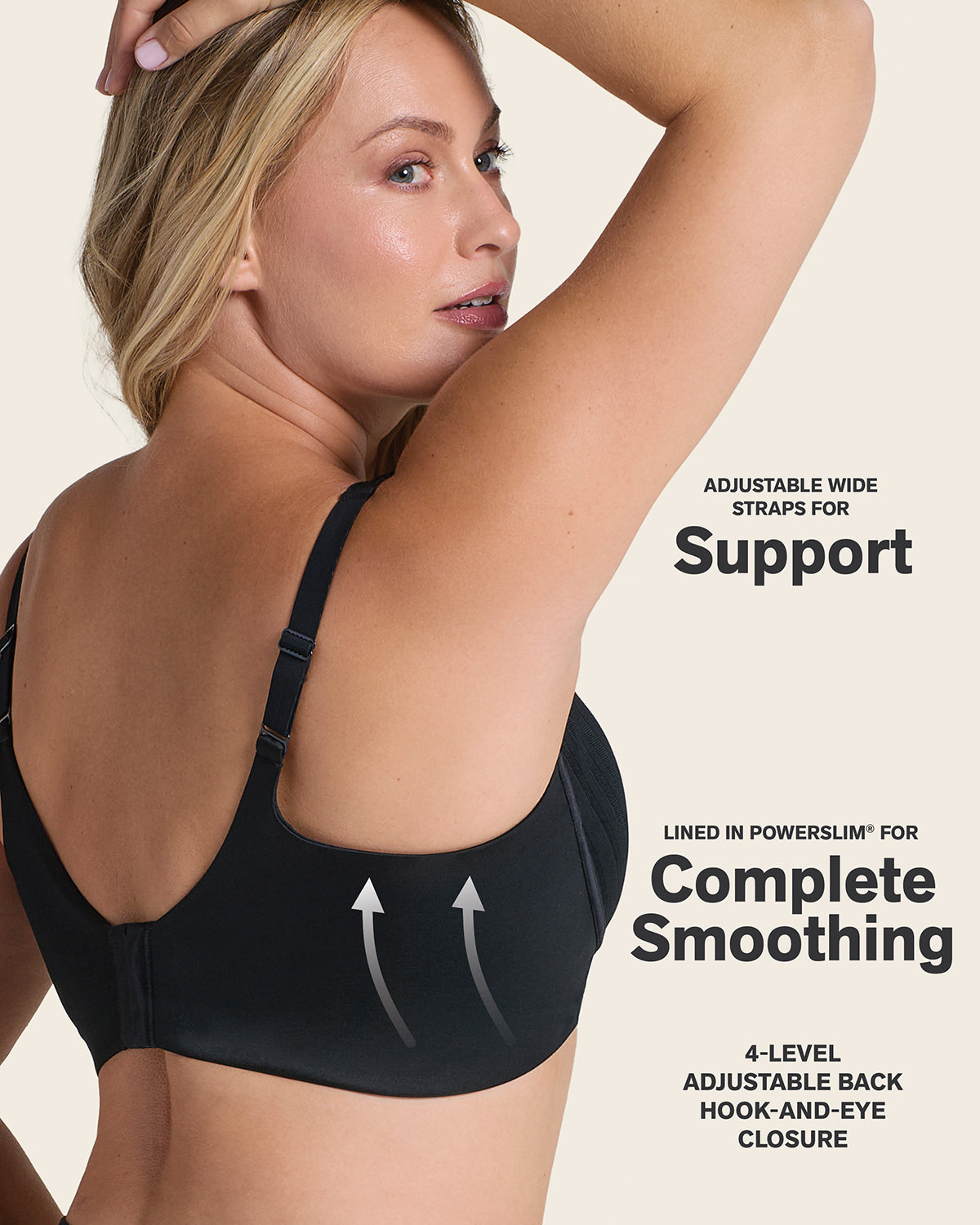 Daily Bra & Stripe Undetectable in Black