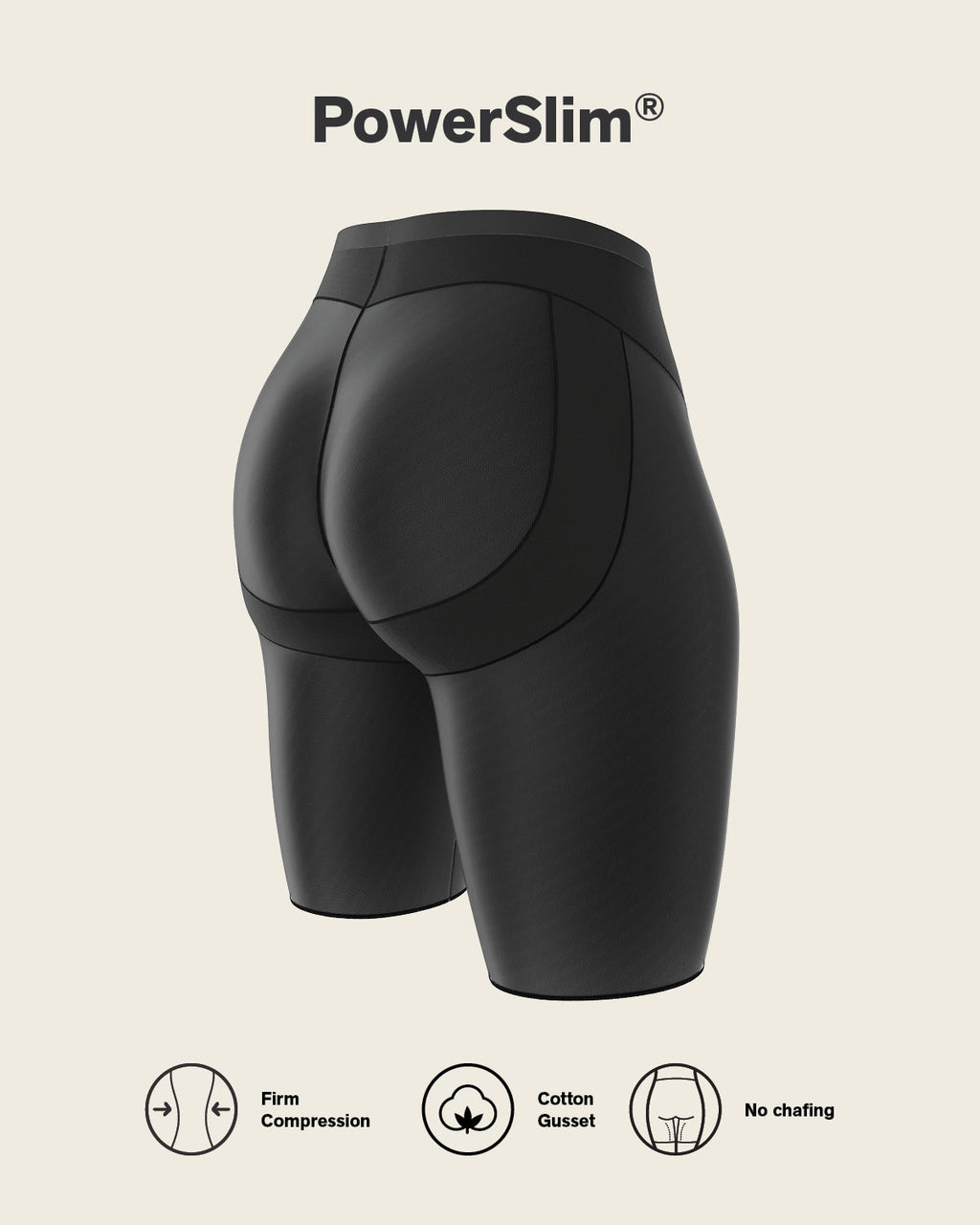 Firm Compression Butt Lifter Shaper Short