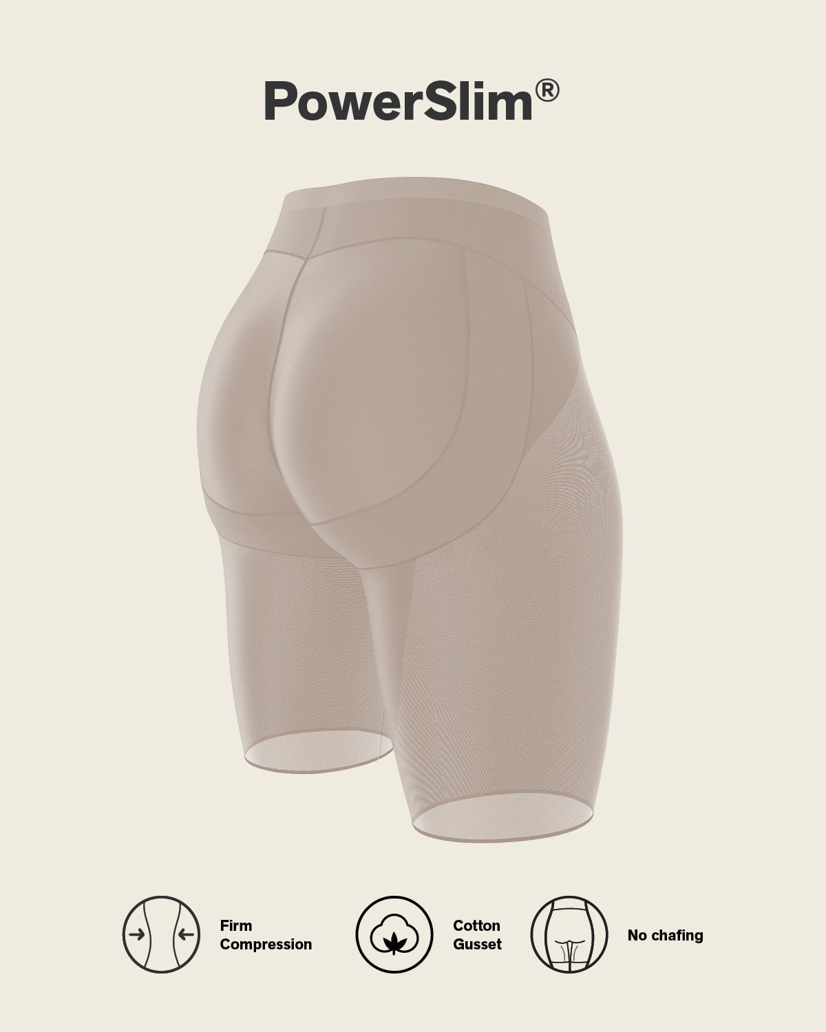 Firm Compression Butt Lifter Shaper Short