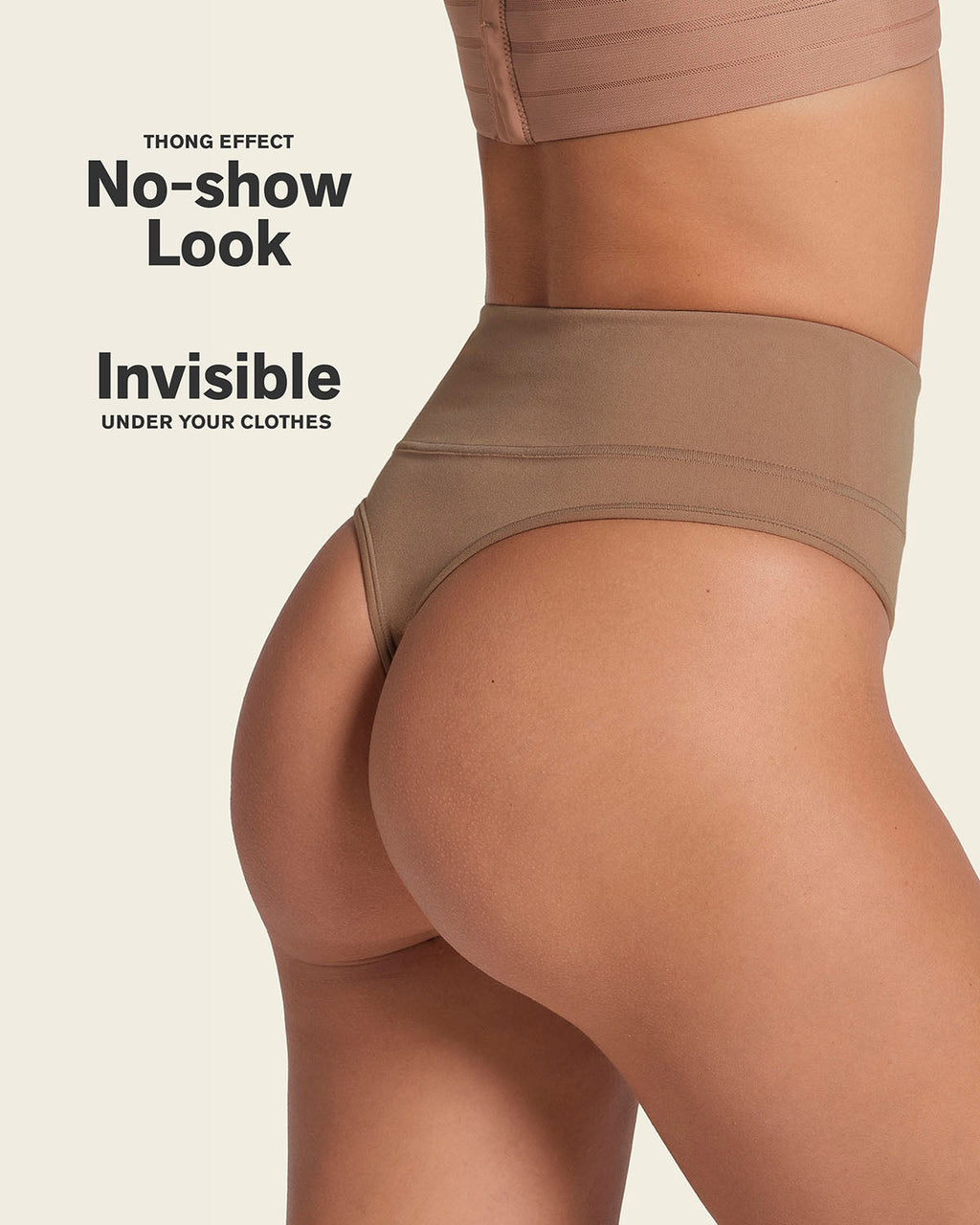 High-Waisted Seamless Moderate Shaper Thong Panty