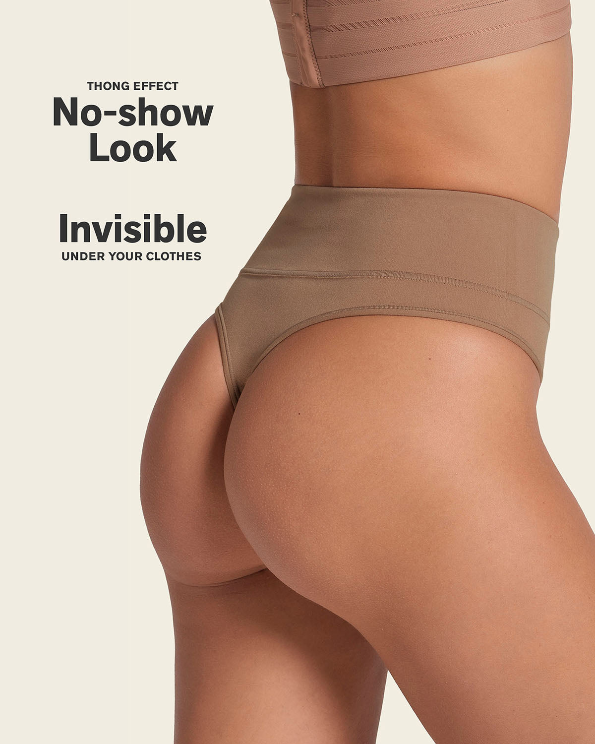 High-Waisted Seamless Moderate Shaper Thong Panty