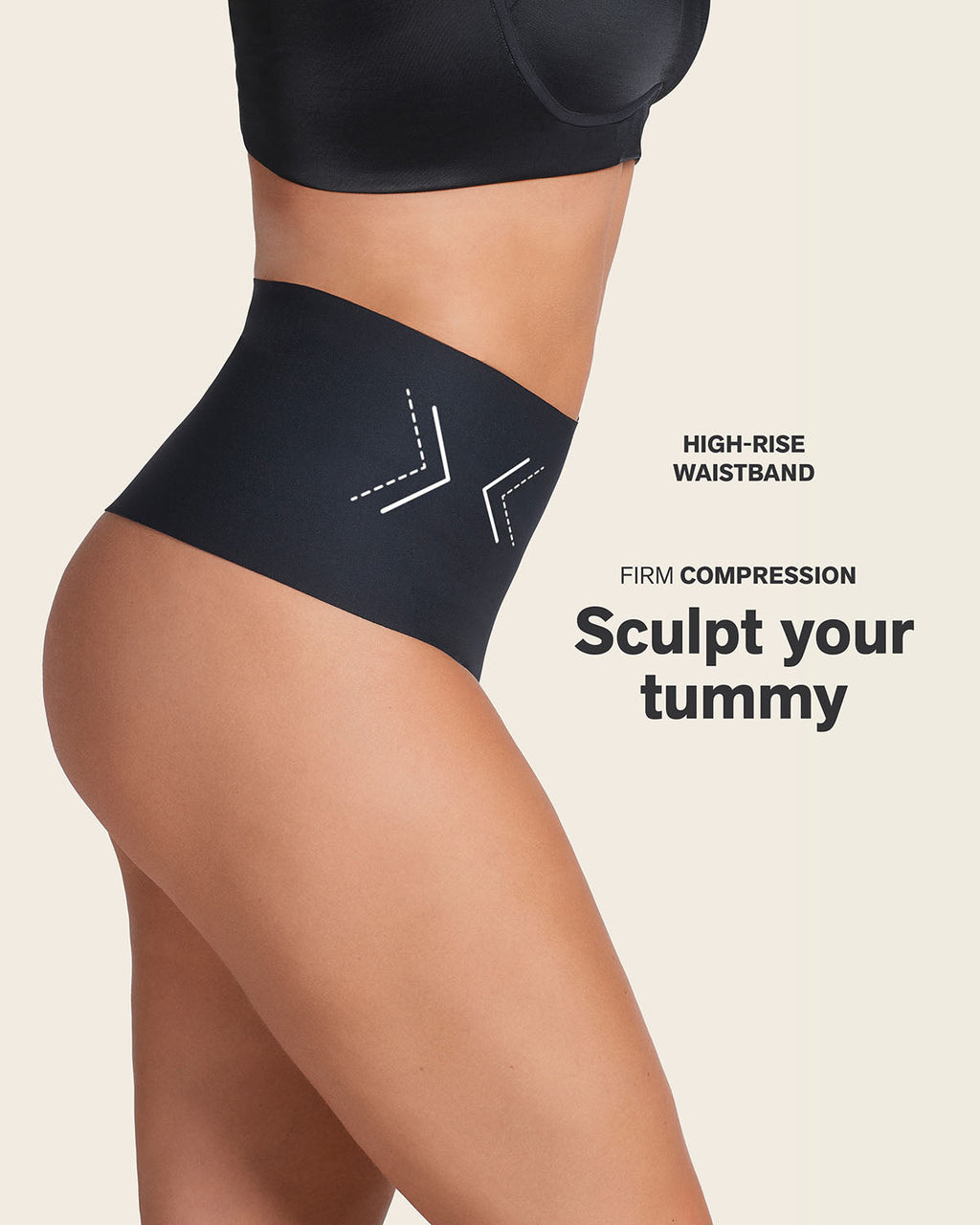 3-Pack High-Tech High-Waisted Sculpting Thongs
