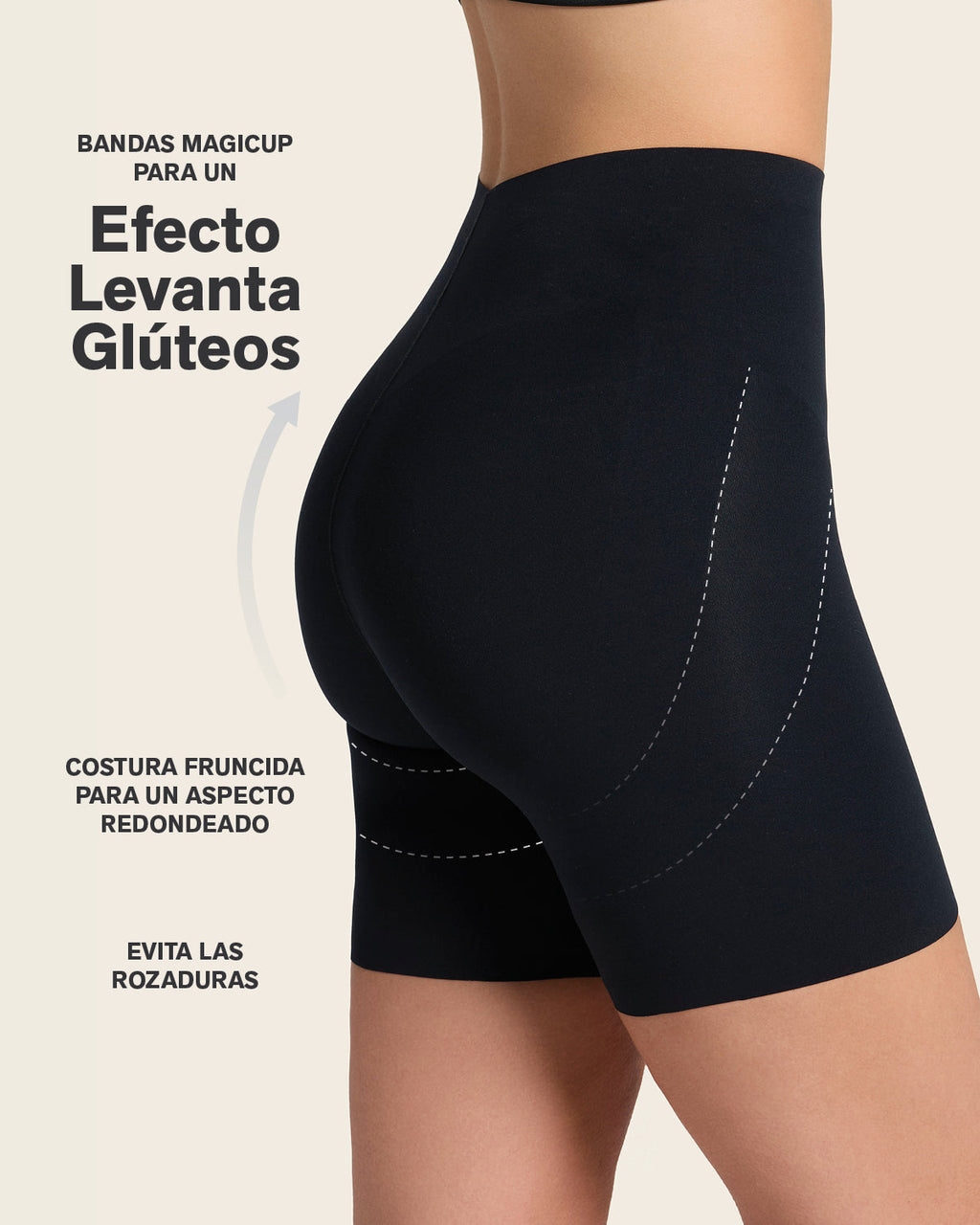 Seamless Butt Lifter Shaper Short