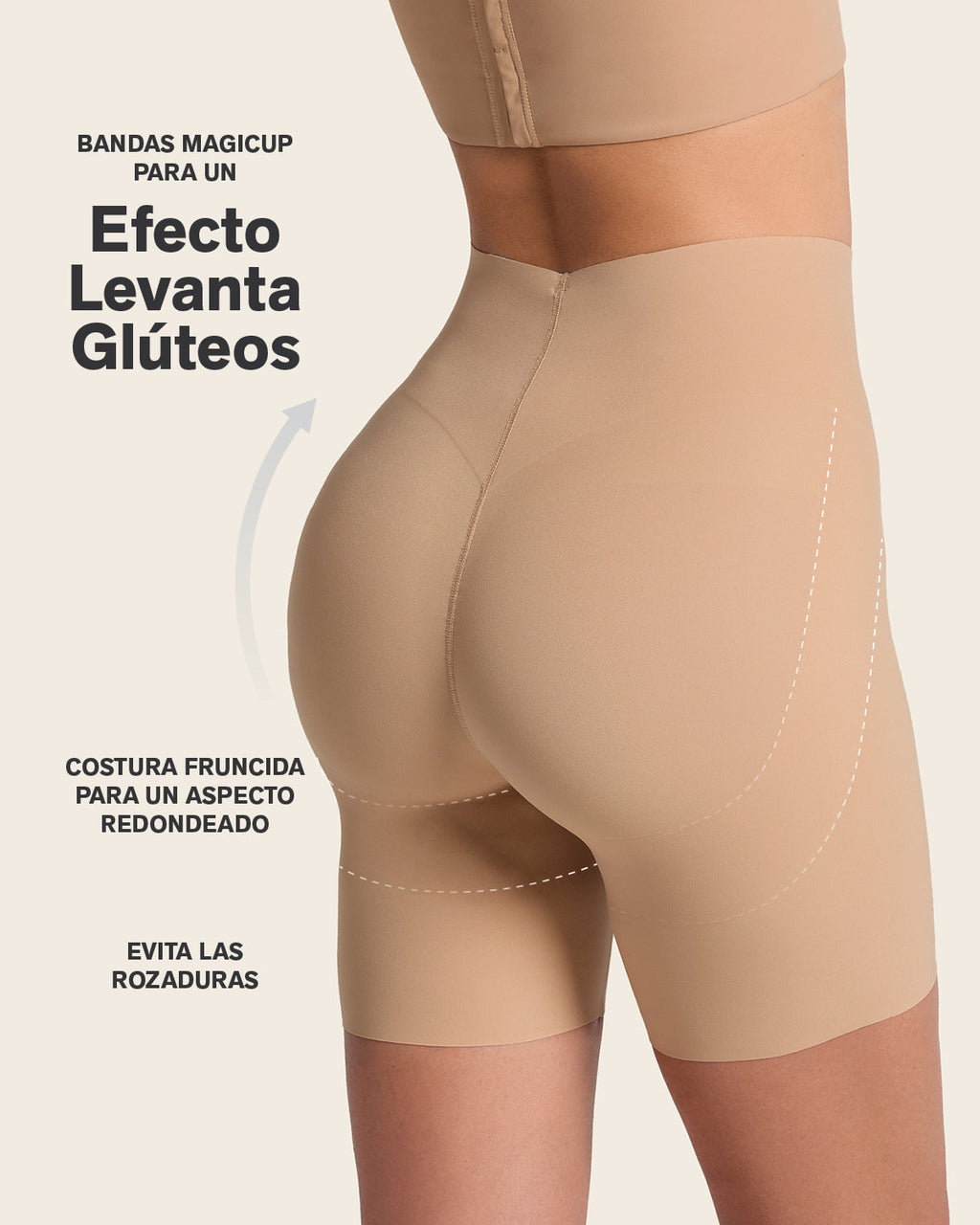 Seamless Butt Lifter Shaper Short