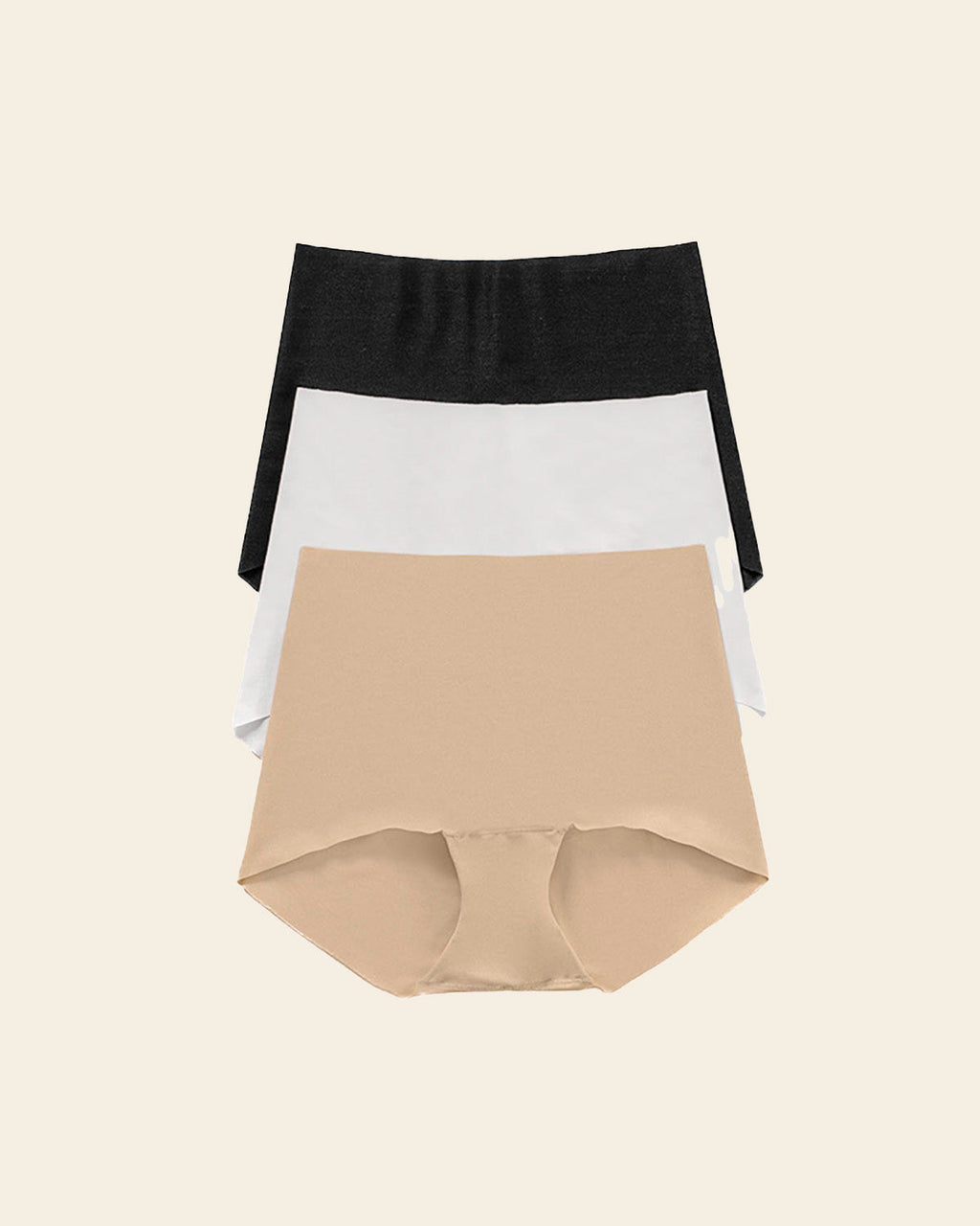 3-Pack Mostly Covered Invisible Microfiber Boyshort Panties