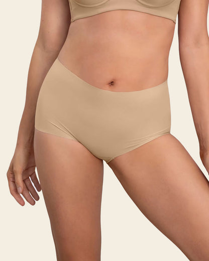 3-Pack Mostly Covered Invisible Microfiber Boyshort Panties