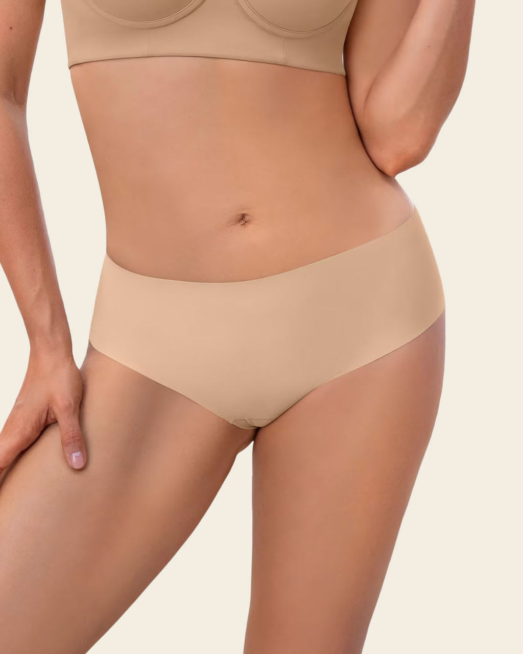 3-Pack Totally Seamless Mid-Rise Microfiber Cheeky Panties
