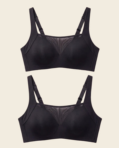 2-Pack Smart Fusion Mesh Front Contouring Bras