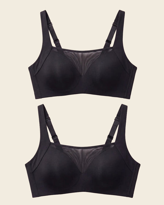2-Pack Smart Fusion Mesh Front Contouring Bras