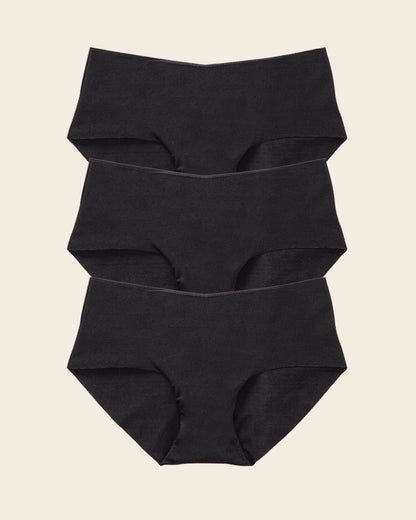 3-Pack No Ride-Up Seamless Hiphugger Panties
