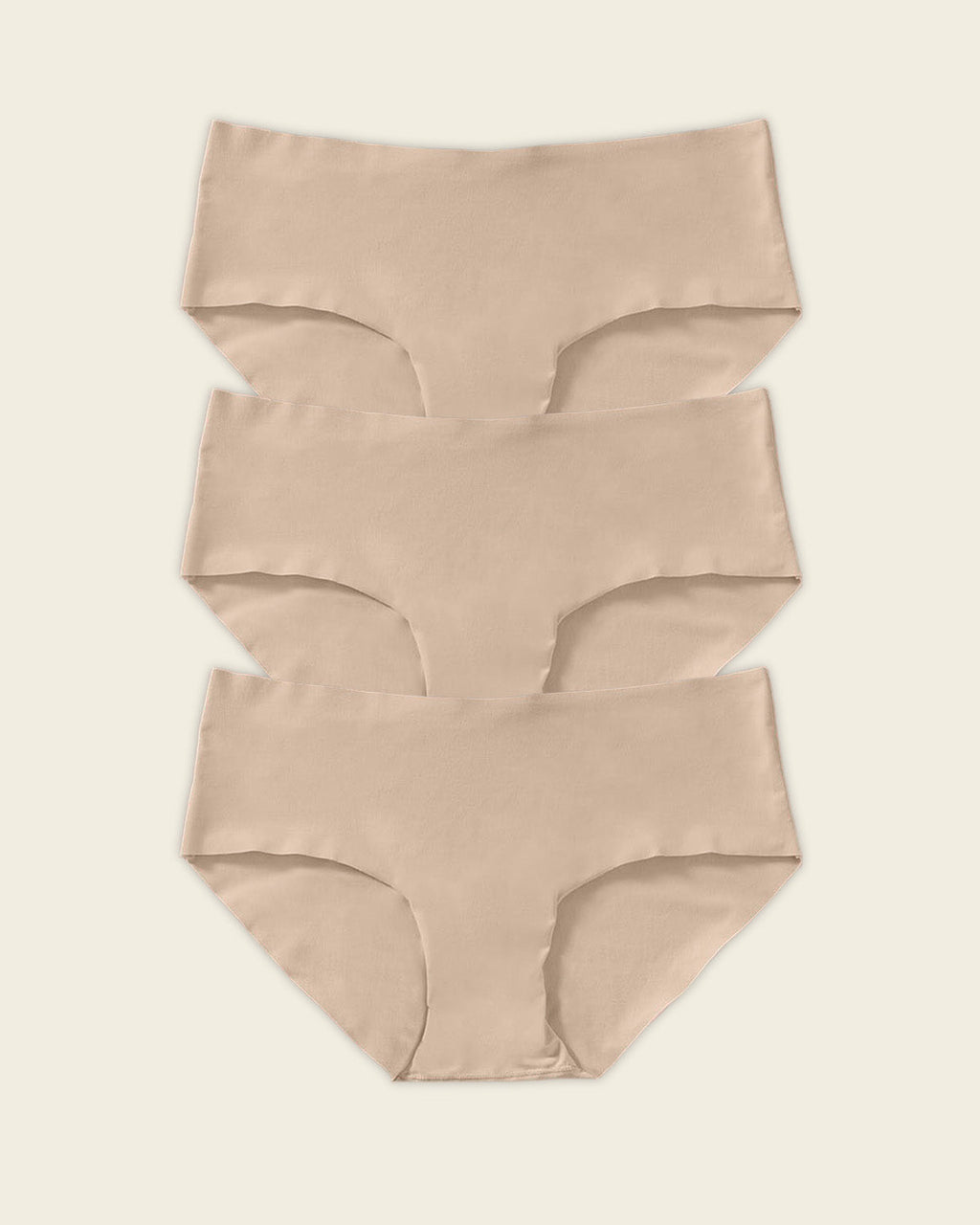 3-Pack No Ride-Up Seamless Hiphugger Panties