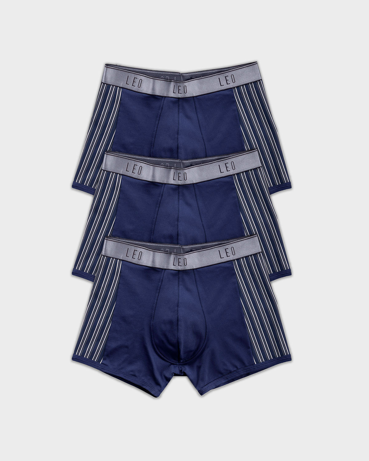 3-Pack Perfect Fit Trunks with Contrast Details