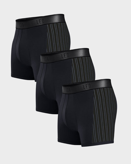 3-Pack Perfect Fit Trunks with Contrast Details