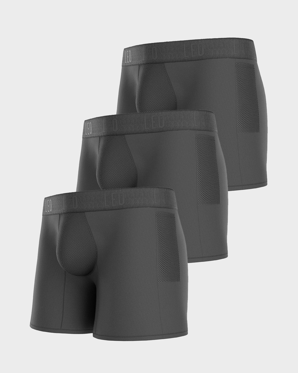 3-Pack Long Athletic Boxer Briefs
