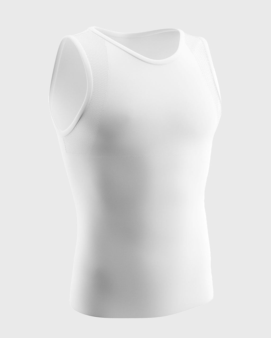 3-Pack of Stretch Cotton Moderate Compression Shaper Tanks with Mesh Cutouts