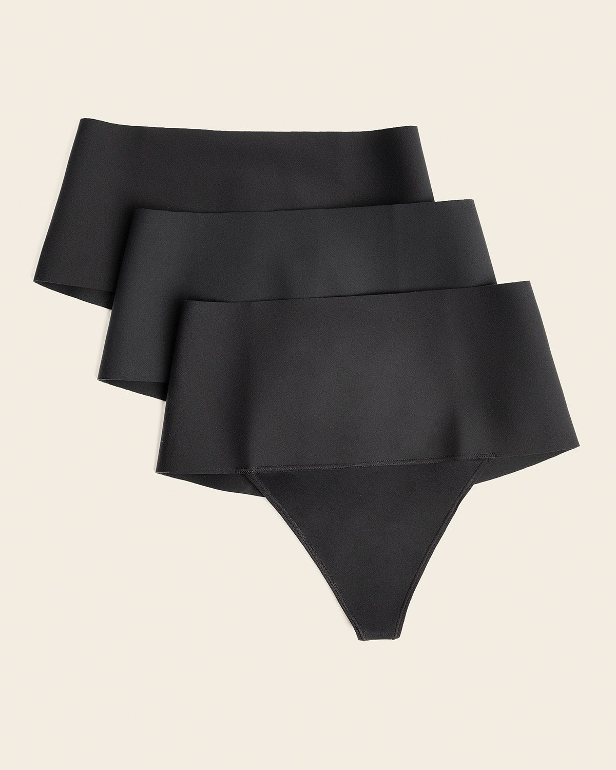 3-Pack High-Tech High-Waisted Sculpting Thongs