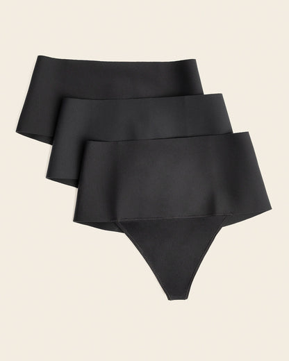3-Pack High-Tech High-Waisted Sculpting Thongs