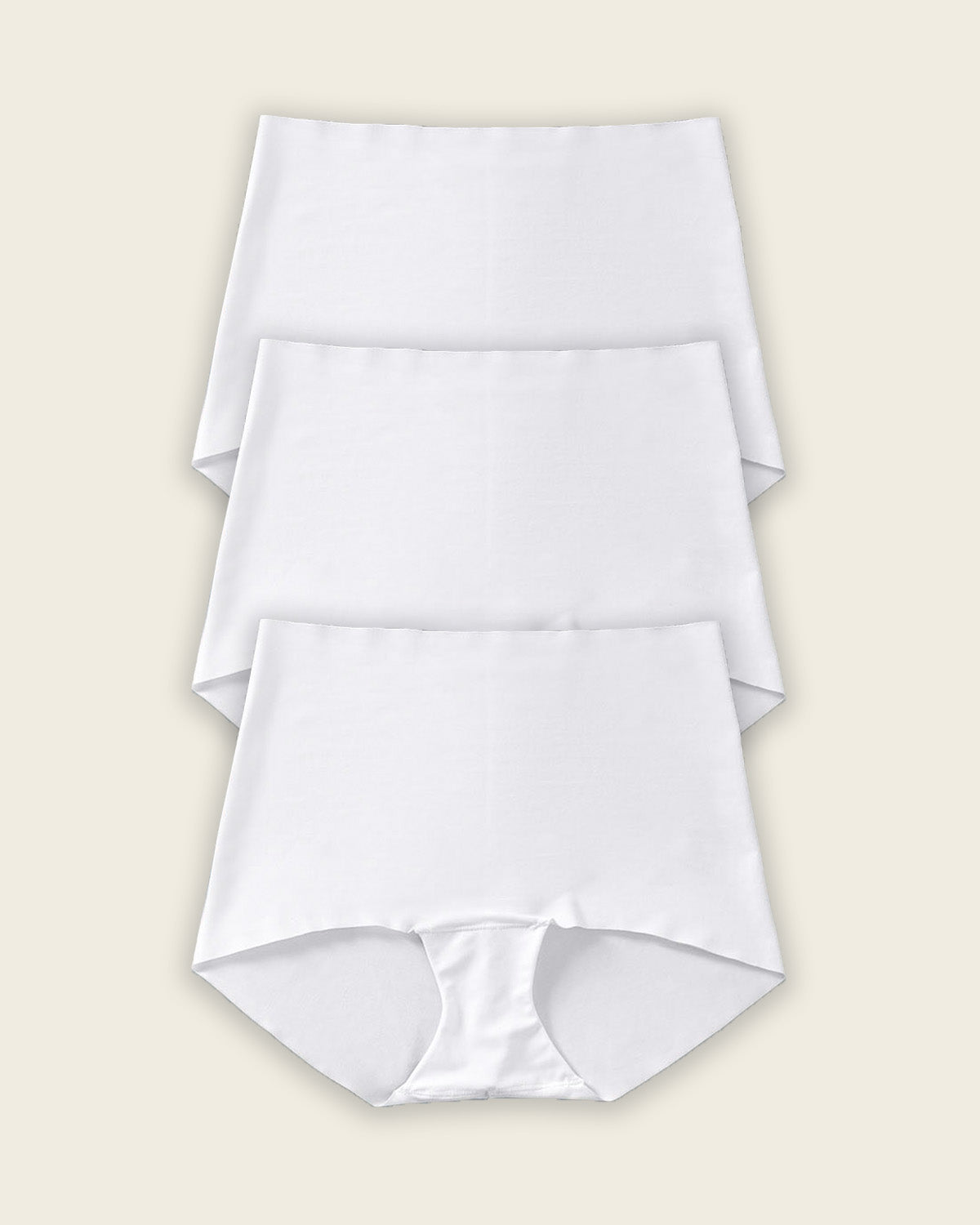 3-Pack Mostly Covered Invisible Microfiber Boyshort Panties