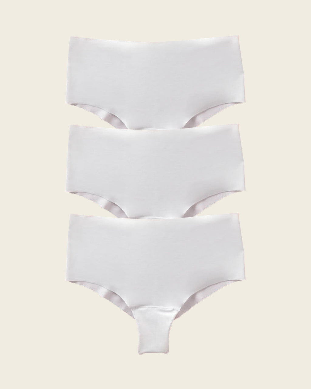 3-Pack Totally Seamless Mid-Rise Microfiber Cheeky Panties