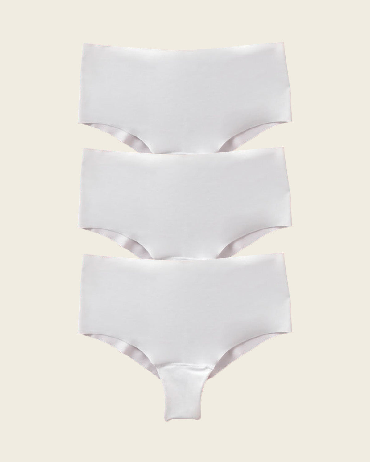 3-Pack Totally Seamless Mid-Rise Microfiber Cheeky Panties