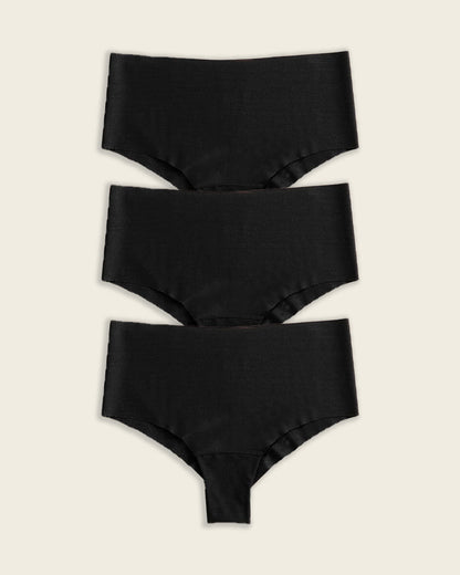 3-Pack Totally Seamless Mid-Rise Microfiber Cheeky Panties