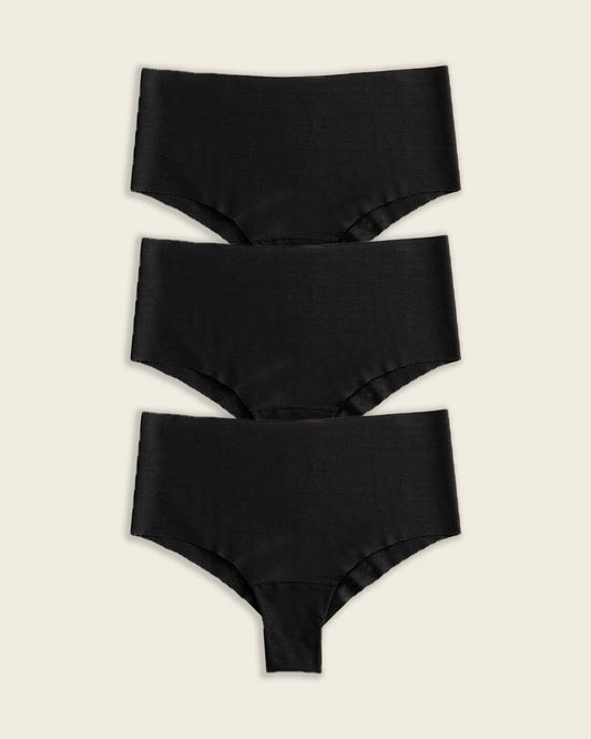 3-Pack Totally Seamless Mid-Rise Microfiber Cheeky Panties