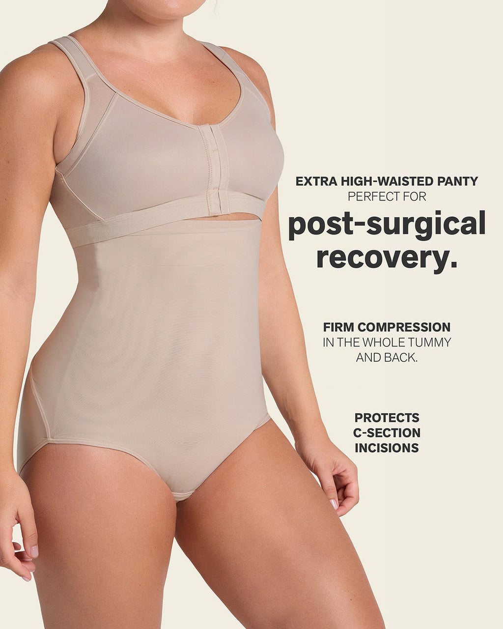 Post-Surgical Velcro Closure Firm Compression Panty