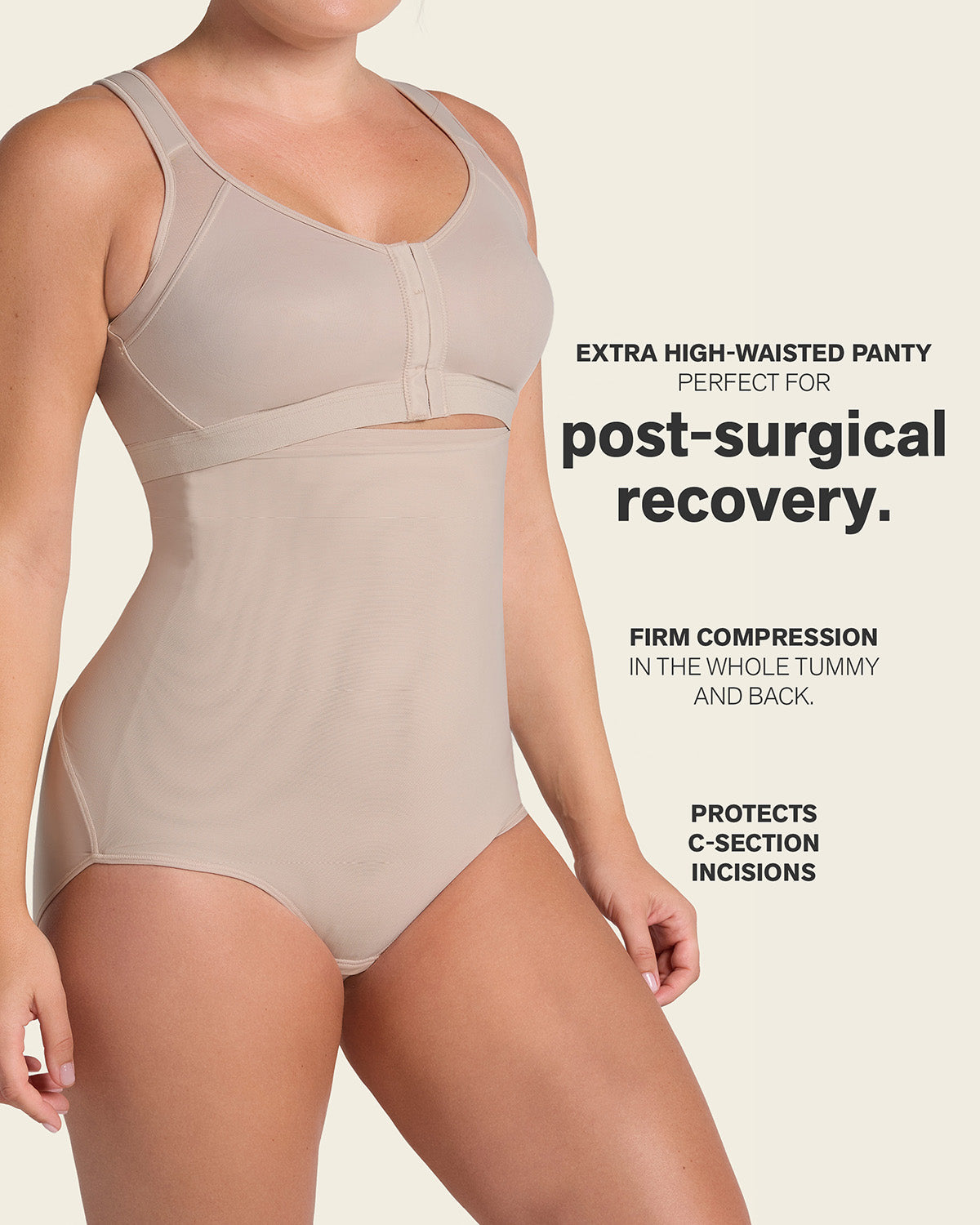 Post-Surgical Velcro Closure Firm Compression Panty