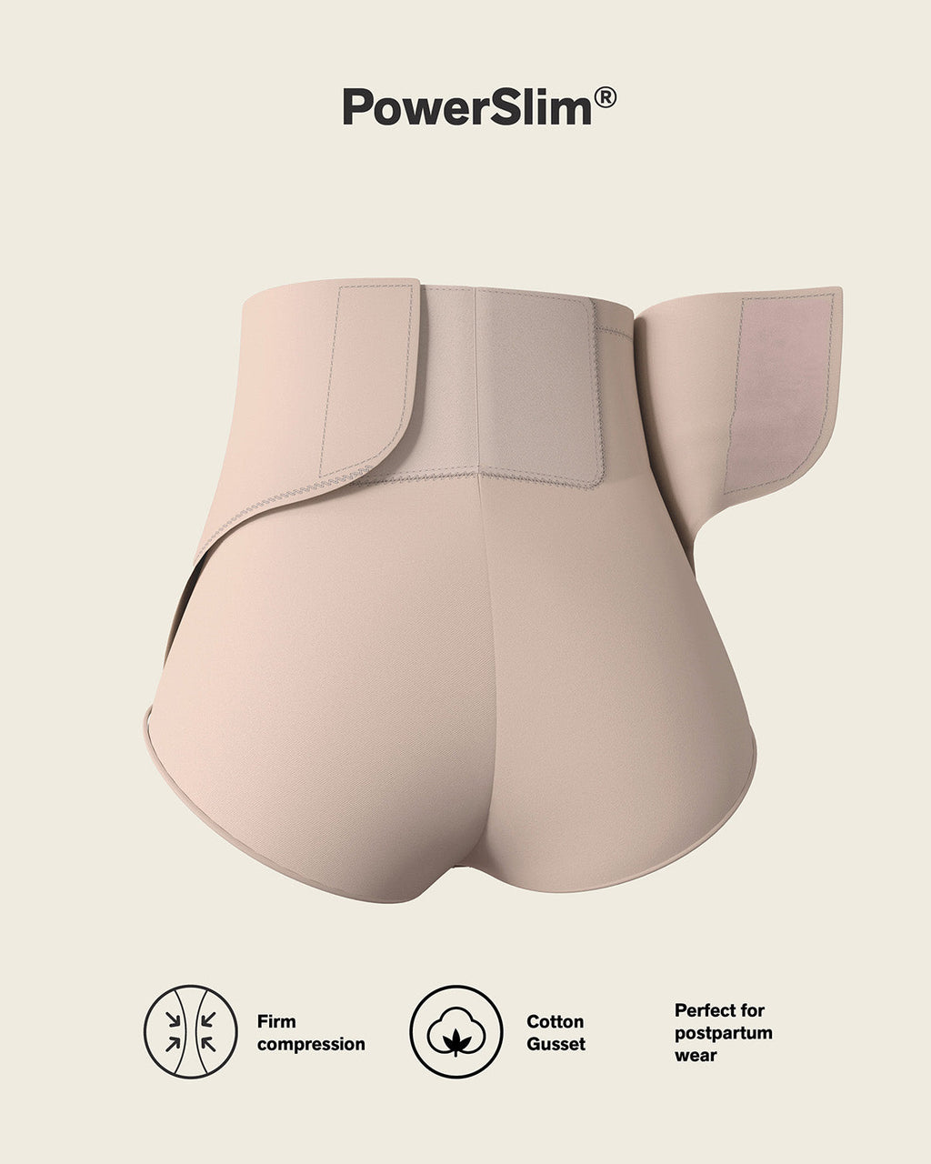 Post-Surgical Velcro Closure Firm Compression Panty