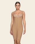Post-Surgical Short Bottom Girdle with Front Hook-and-Zip Closure, Wide Straps